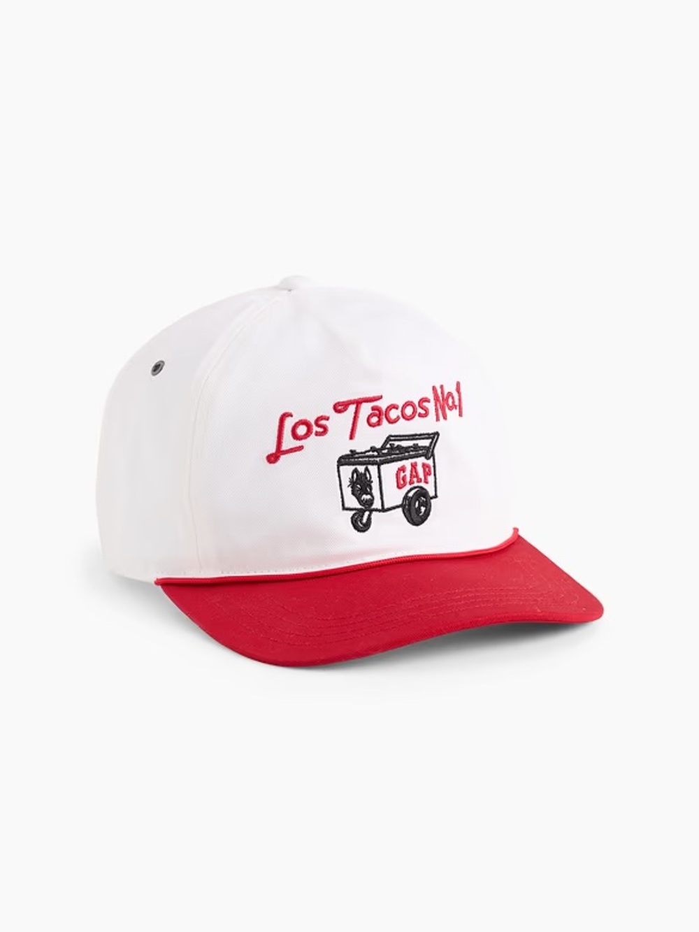 GAP 'Los Tacos' White and Red Cap